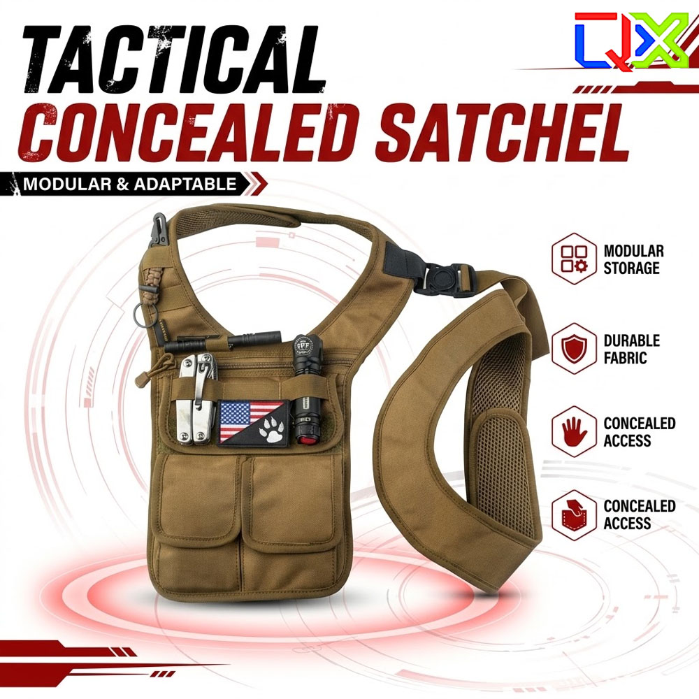 Edc Concealed Carry Bag - Borsa a tracolla tattica QX per