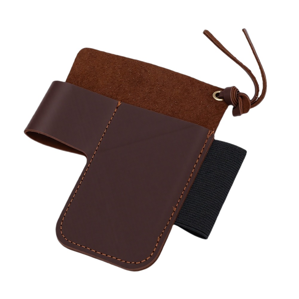 Leather Edc. Carry Pouch - Fodero Multifunzione in Pelle Bovina Resistente