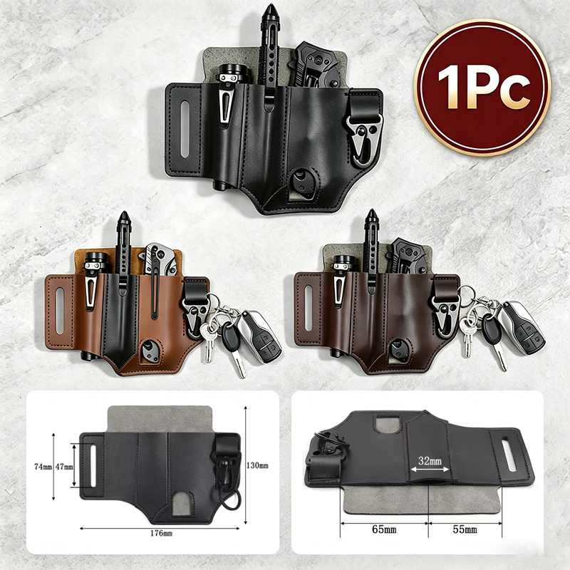 Appendiabiti in pelle di vacch - Leather Edc. Carry Pouch recensione e prezzo